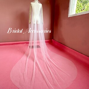 Glitter Wedding Veil,Shiny Rhinestone Veil,Bridal Chapel Veil,Long Veil,1 Layer Veil,Floor Length Veil,Custom Veil