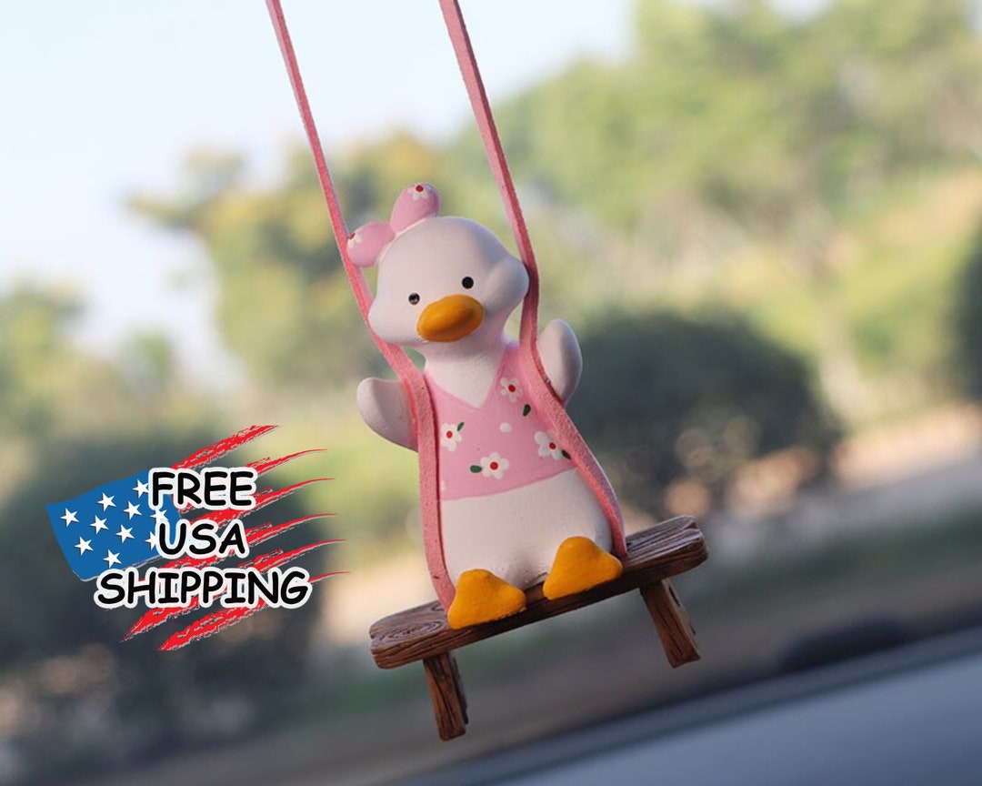 The Famous Swinging Ducks Cute Swing Duck Car Rearview Etsy