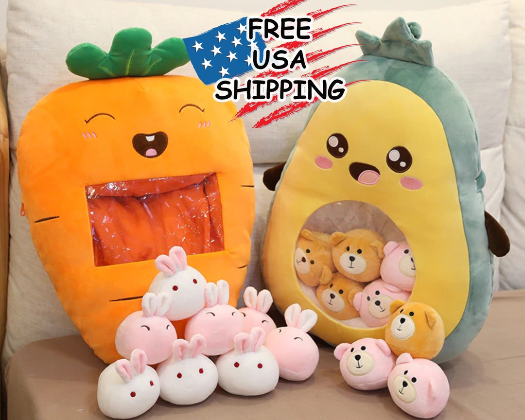 8 Pcs Cute Plushie Fruit Baskets Decorative Pillows Cushion Etsy
