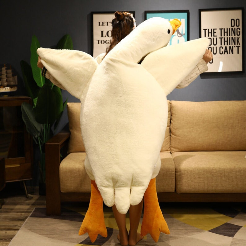 HUGE 6ft Duck Plushie Pillow Fun Gift Funny Plush Pillow Goose Etsy