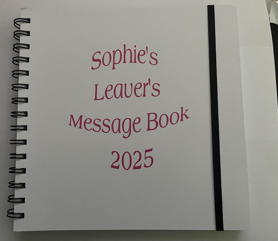 Message Leavers Service Leavers Message Book - Etsy