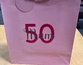 Bolsa de regalo de edad personalizada