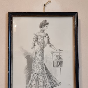French fashion magazine print framed