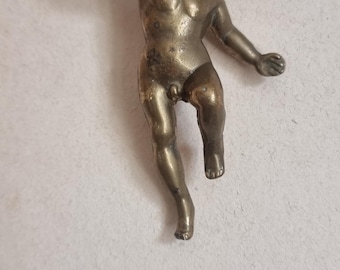 Small French Brass Bronze Cherub Angel putti