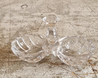 Salière double en cristal de Baccarat