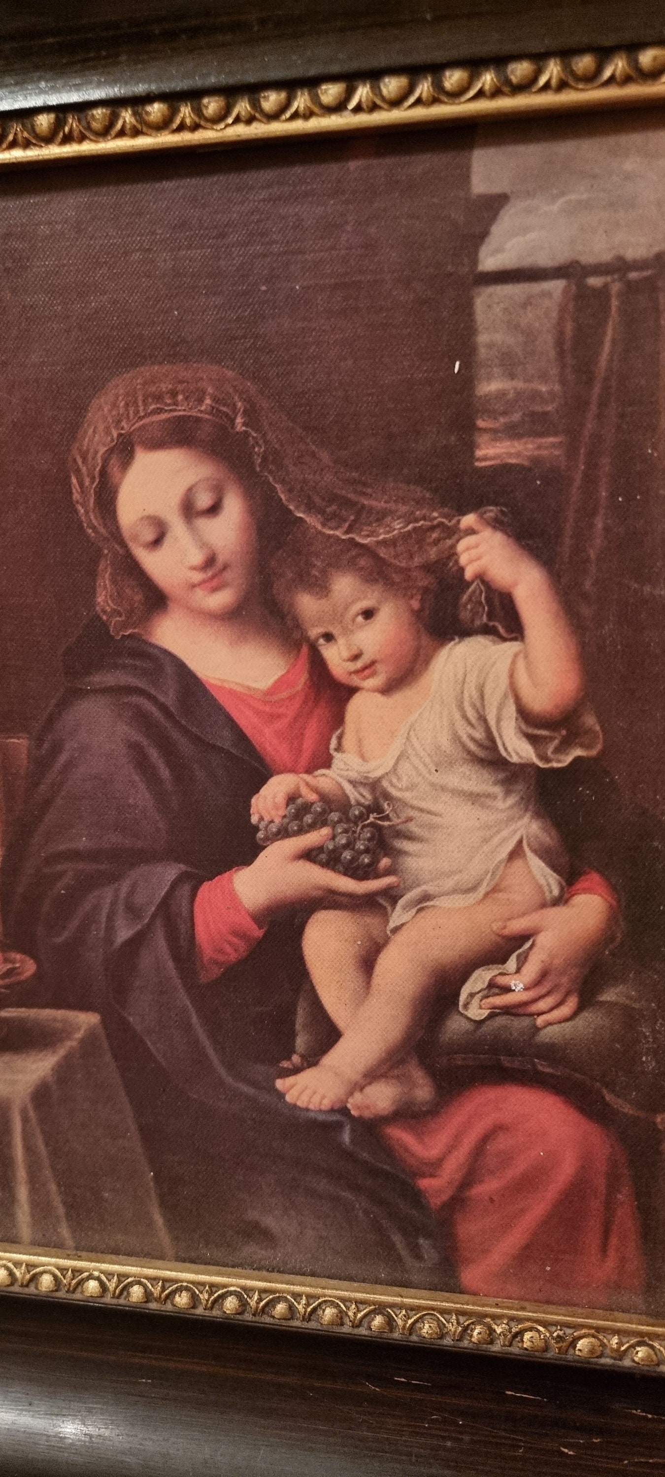 La Vierge a la grappe Peinture de Pierre Mignard (1612-1695) 1640
