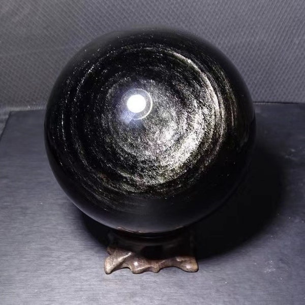 Obsidian Sphere - Etsy
