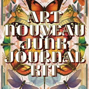 Art Nouveau Digital Junk Journal Kit