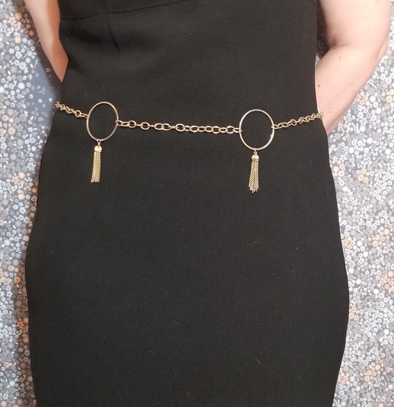 Stunning Vintage Costume Belt With Gold Tassles - Etsy display picture 1