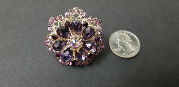 Purple statement costume ring. - image 2