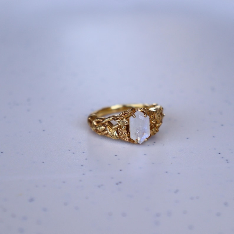 Bague Argent Massif – Pierre De Lune, Taille 58, Superbe Qualité