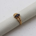 Vintage Smoky Quartz Engagement Ring, Marquise Shape Brown Quartz Ring, 14K Gold Filled Ring, Women's Ring, Nature Inspire Ring, Leaf Ring product logo