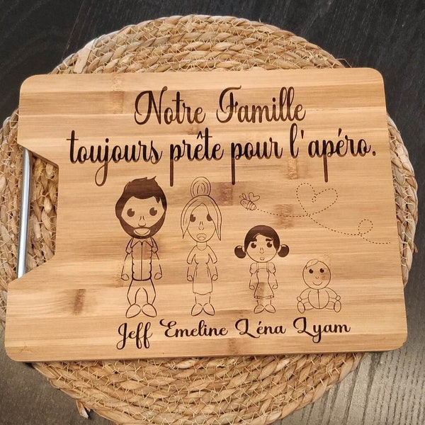 planche a découper famille