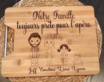 planche a découper famille