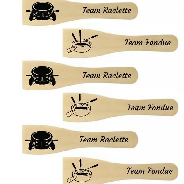 Spatule a raclette/fondu/ party crêpes personnalisé