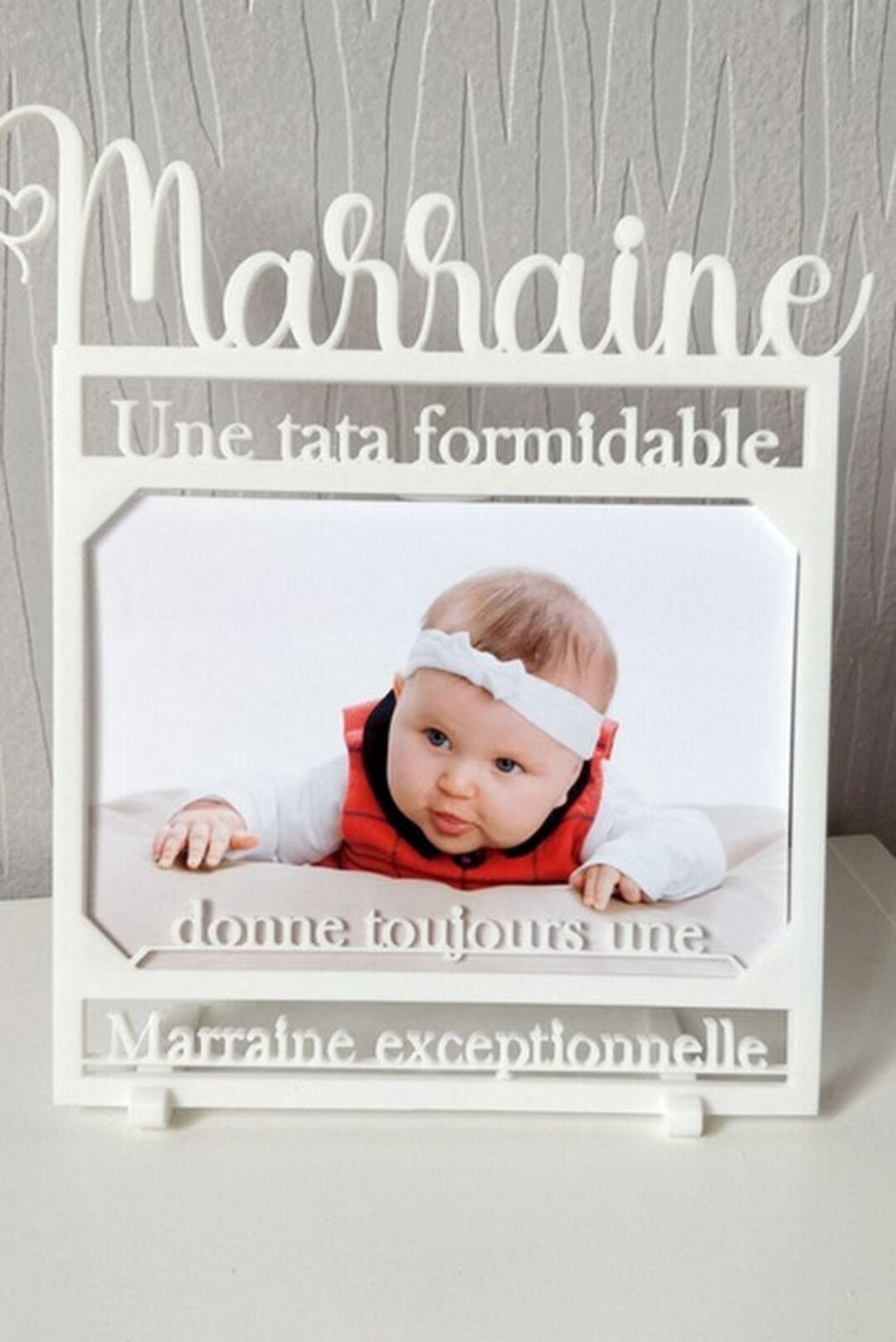 Cadre photo souvenir bébé cadeau parrain/marraine Etsy France