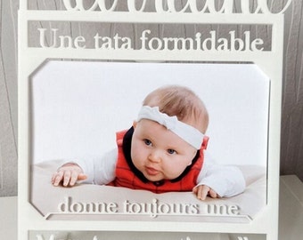 Baby-Souvenir-Fotorahmen, Paten-/Patengeschenk