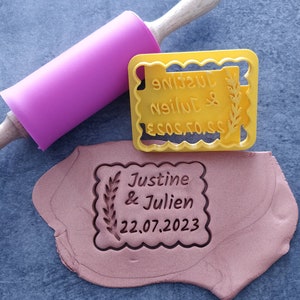 Personalized wedding cookie cutter image 5