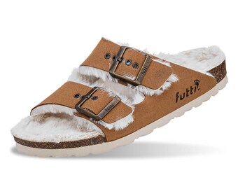 Brown Fluffy Women's Slippers, Super Cute, Comfortable, Soft, Fashionable, Trendy, Warm, Brown, Gift For Her