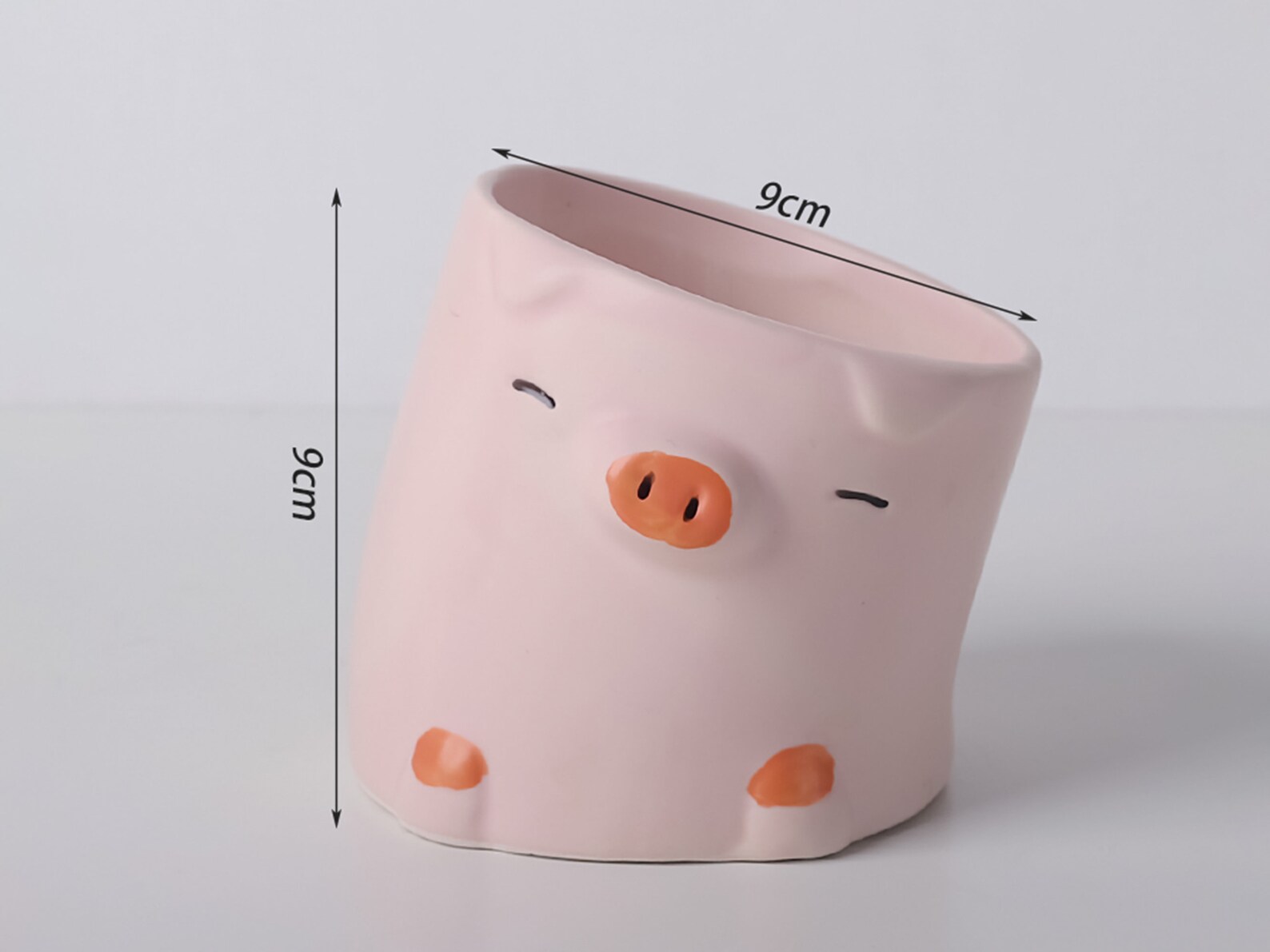 Ceramic Animal Head Vase for Succulents Duck Pig Crooked Etsy