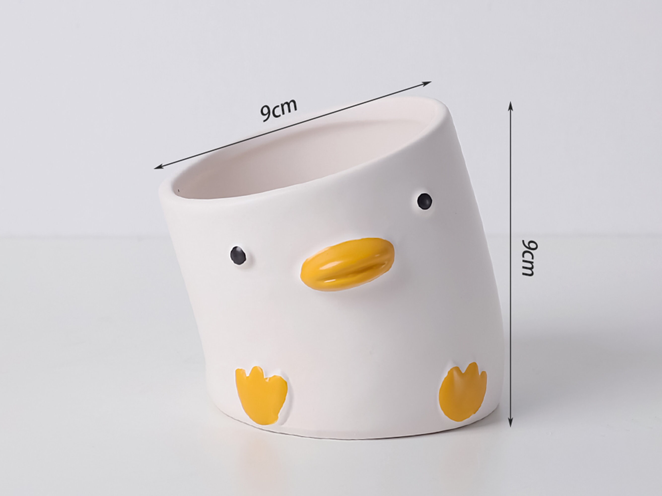 Ceramic Animal Head Vase for Succulents Duck Pig Crooked Etsy