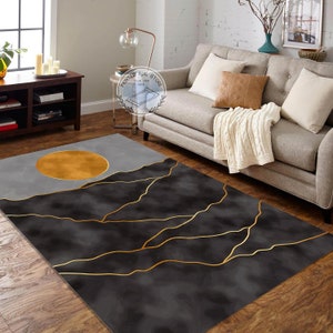 Moon Design Rug, Abstract Rug, Art Design Rug, Modern Rug, Style Abstract Rug, Door Mat, Modern Rug, Living Room Rug, Home Decor Carpet