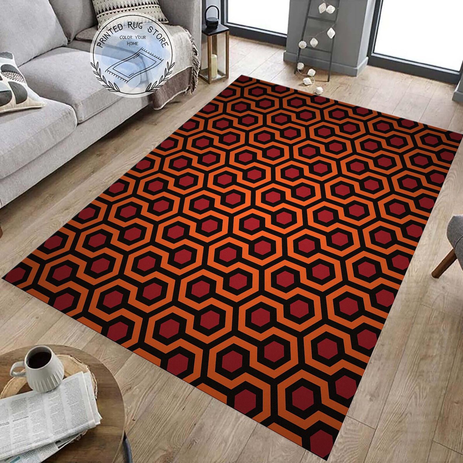 The Shining Rug, Room 237 Overlook Hotel Pattern, Halloween Decor - Etsy