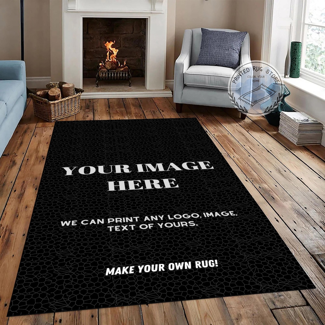 Custom Rug, Personalized Rug, Custom Carpet, Your Image Text Here Rug
