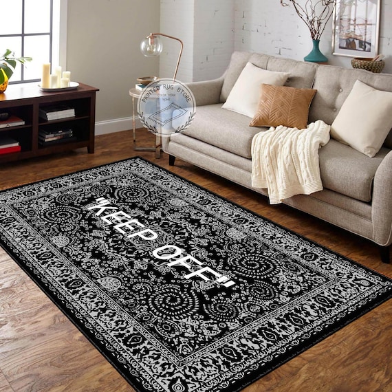 Keep Off Rug, Off White Rug, Keepoff Pattern, Rug, Home Decor Rug