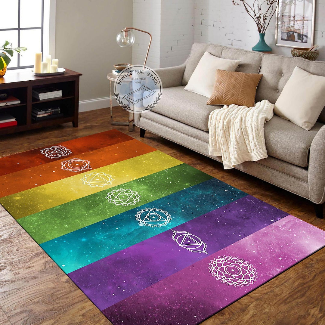 Chakra Rug, Pop Art Rug, Meditation Rug, Popular Rug,pop Art Pattern ...
