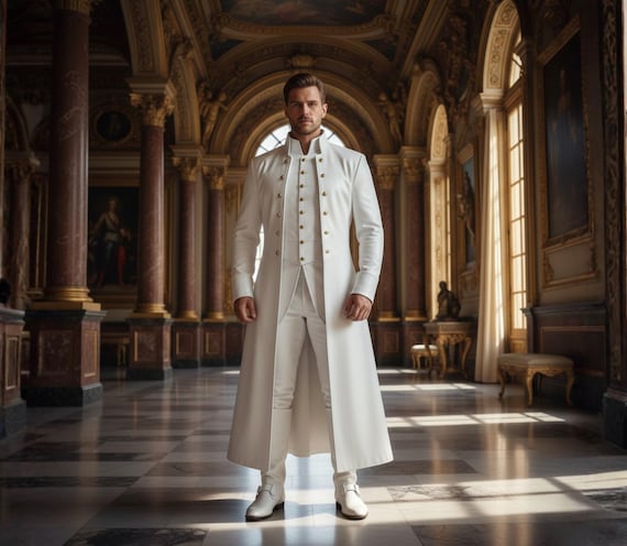 Genuine Leather Royal King Coat Costume Set.