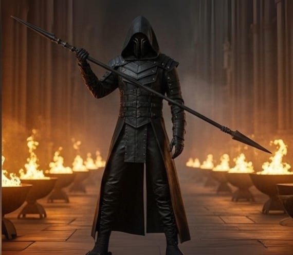 Hooded Leather Armor Costume | Gothic Warrior Outfit, Cosplay