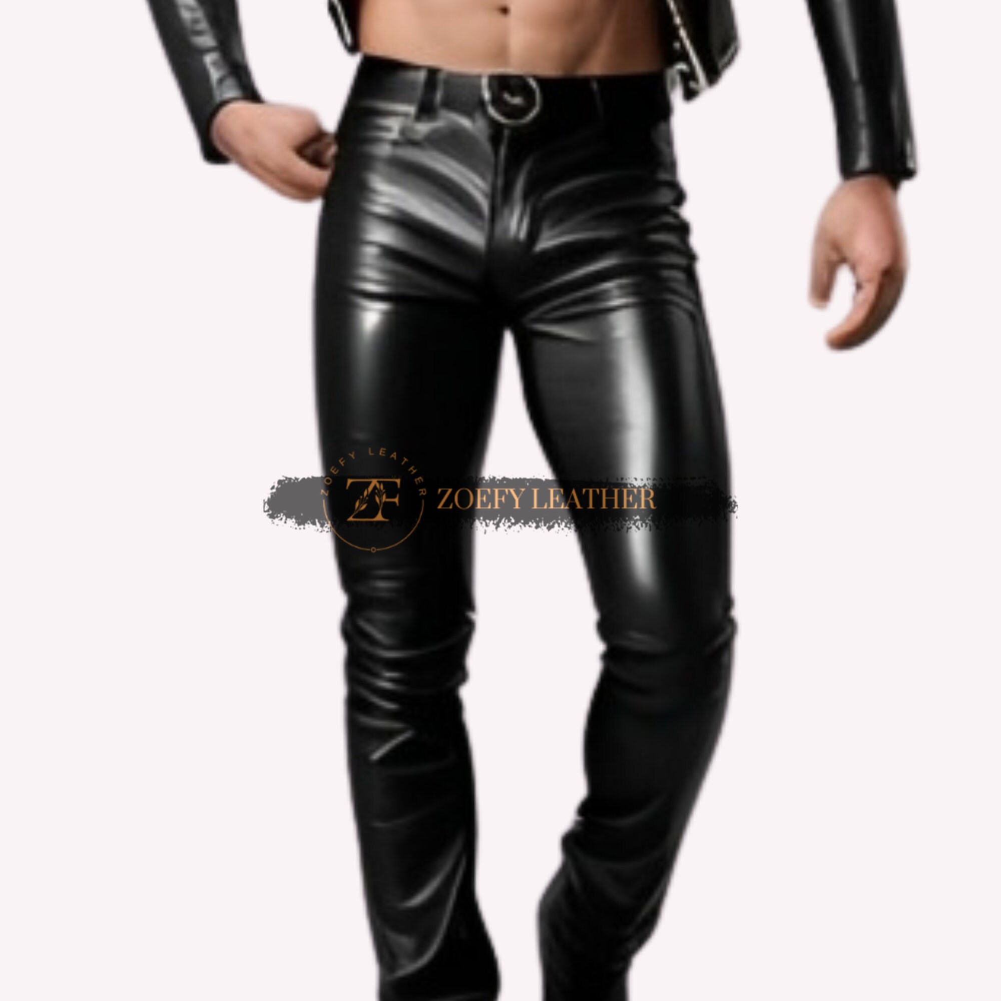 Genuine Leather Pants Mens,real Leather Pants,men Custom Pants,handmade
