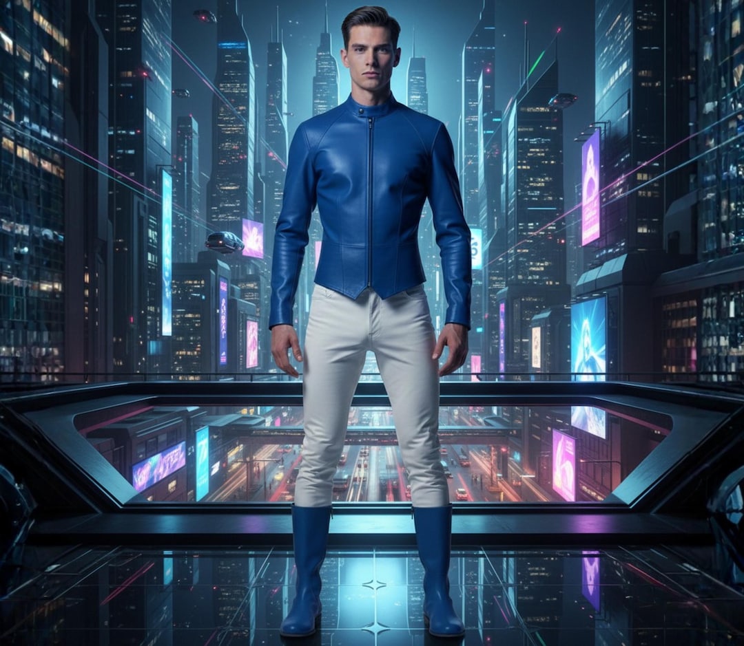 Genuine Leather Futuristic Sci-fi Cosplay Costume for Men. - Etsy