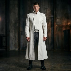 White Long Wool Coat - Etsy