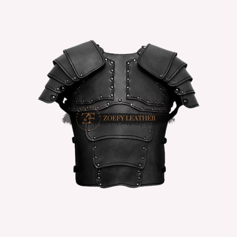 Men's Leather Armor With Shoulder Cosplay Viking Armor Etsy