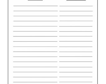 Account Information Planner Insert: Personal Account Tracker (Digital Download)