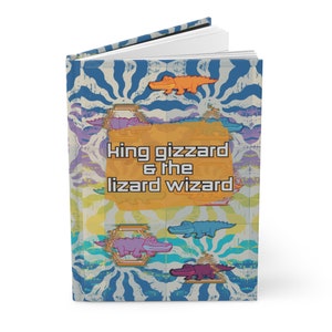 Quaderno di King Gizzard & the Lizard Wizard, diario di Trippy Doom Rock, quaderno KGLW, libro di Rattlesnake King Gizz, quaderno ORIGINALE KGLW