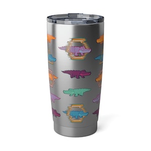 King Gizzard and the Lizard Wizard 20 oz tumbler, stainless steel, practical drink carrier, King Gizz exclusive gift