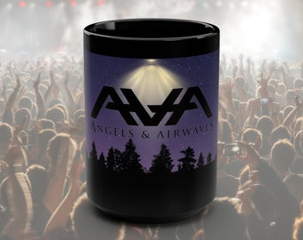 Angels and Airwaves マグ 15 オンス、コーヒーマグ AVA、セラミック、ラージ AVA コーヒーマグ、オリジナルデザイン、電子レンジおよび食器洗い機対応