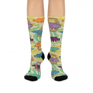 King Gizzard & the Lizard Wizard Psychedelic Socks KGLW Unisex Adult Comfortable Breathable Stretchy Crew Mid Calf Original 1 Size