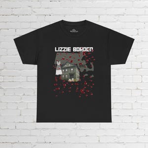 Lizzie Borden T-Shirt, 1892 Horror Tee Murder Victorian Black Unisex Shirt Folklore, Original