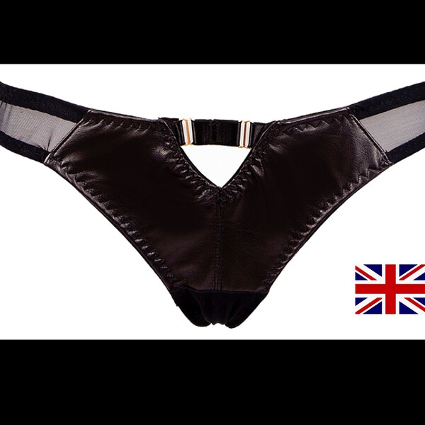Sexy Leather thongs Leather briefs