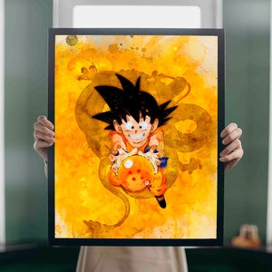 Songoku Dragon Ball Z / DBZ / Sangohan / Vegeta / Manga poster / Anime Series / Art Print / Wall Art / Kids Room Decor / Cadeau Idee