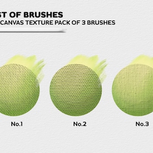 Canvas Texture Procreate Brushes | Oil Canvas Texture Pack of 3 Brushes ...