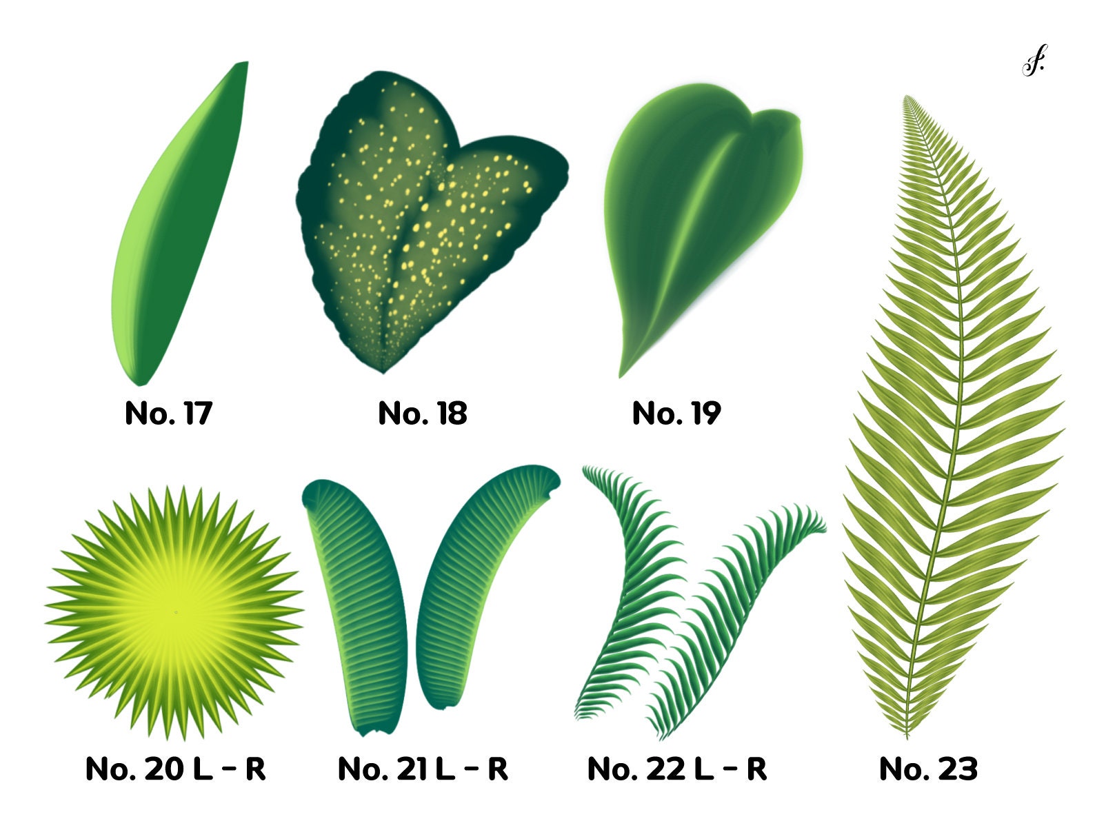 Leaf Brushes Procreate | 26 Effortless Leaf Brushes for Procreate ...