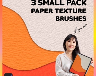 Procreate Paper Brush | 3 Paper Texture Procreate Brushes, Paper Background, Paper Texture Brushes, Watercolor Paper Texture Procreate