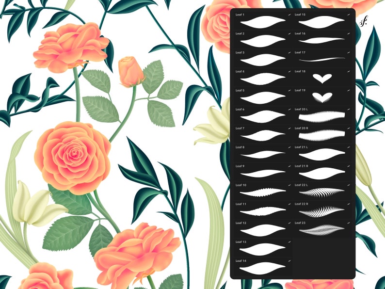 Leaf Brushes Procreate | 26 Effortless Leaf Brushes for Procreate ...