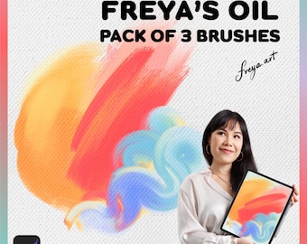 Procreate Oil Paint Brushes Freya's Oil Pack of Brushes, Best Oil