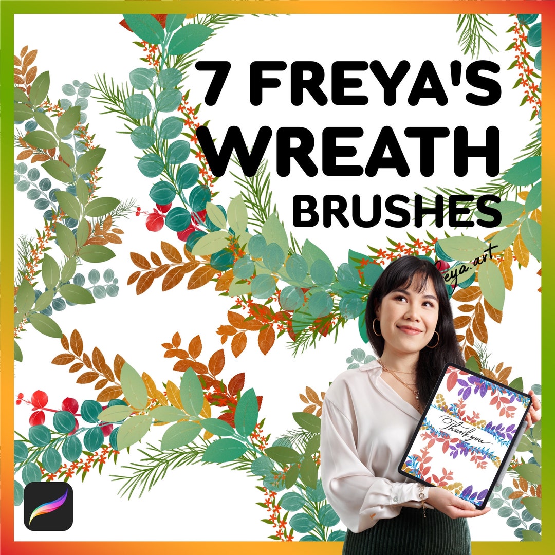 Greenery Procreate Bundle, Plant Procreate Brushes, Freya's